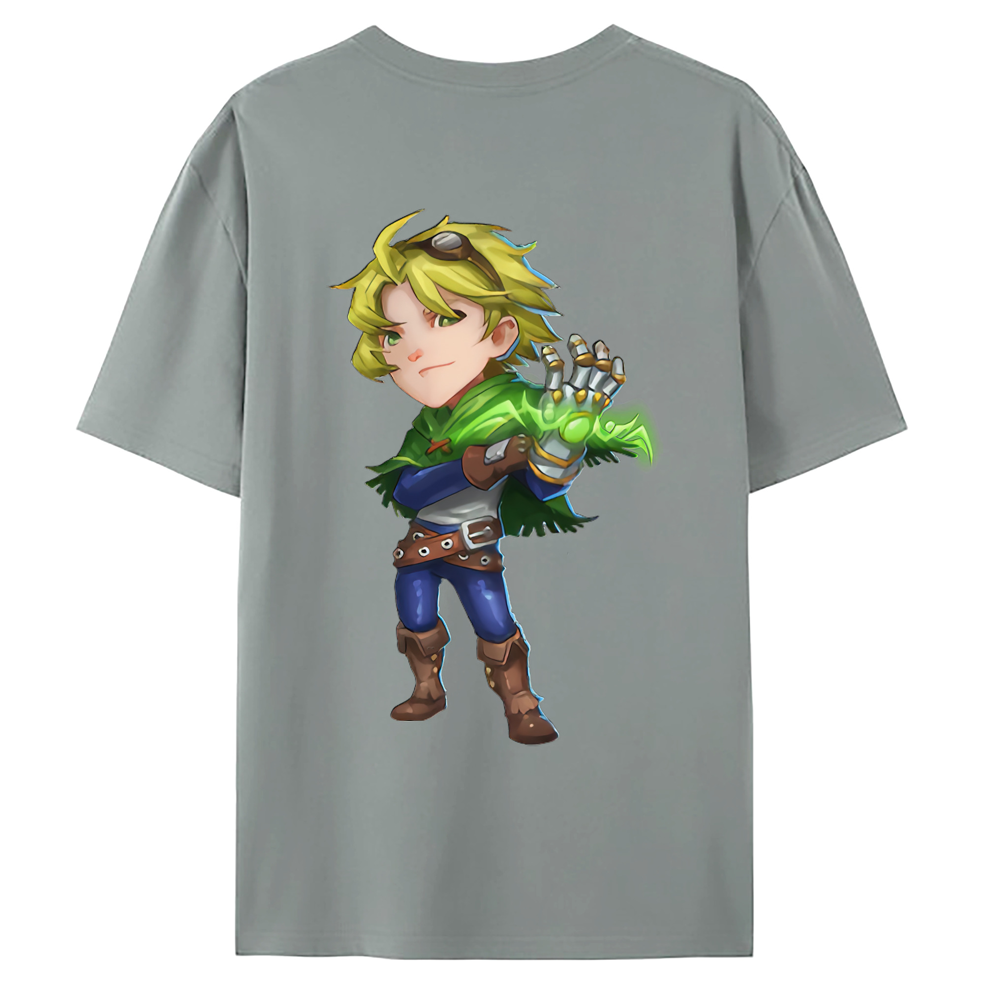 （画像用） リーグ・オブ・レジェンド League of Legends LOL 綿100％ メンズ半袖Tシャツ（バックプリント） 通気性